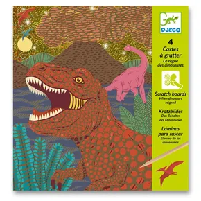 Djeco - Dinozaury do zdrapywania
