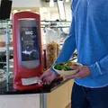 Następne zdjęcie produktu Wysokokapacitny pojemnik TORK Xpressnap na papierowe serwetki N4 czerwony [1 szt.]