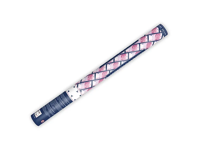 Główne zdjęcie produktu Vystřelovací konfety peníze 500€ 60cm [1 ks]