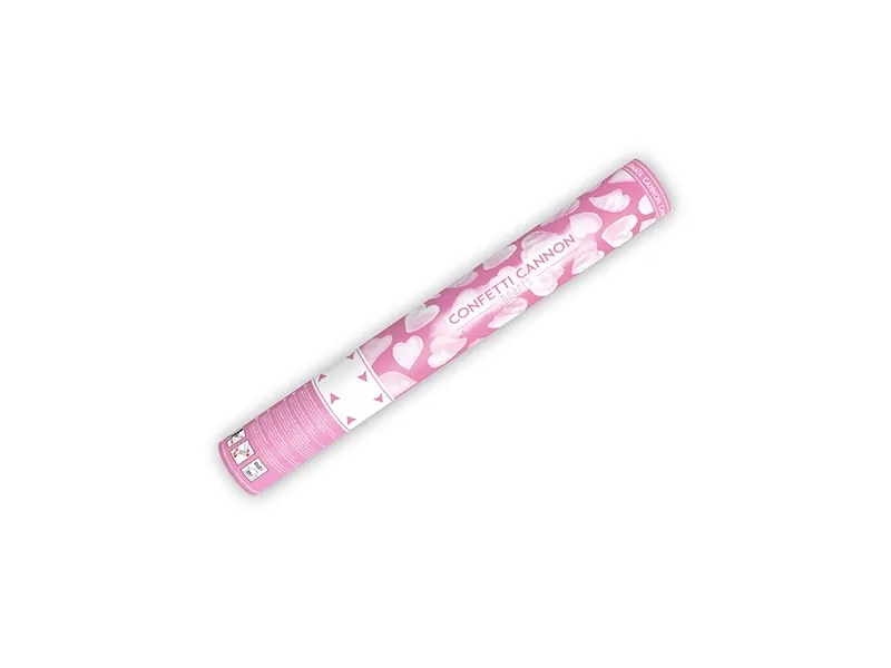 Główne zdjęcie produktu Vystřelovací konfety srdíčka bílé 40cm [1 ks]