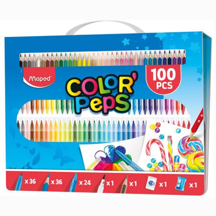 Główne zdjęcie produktu Výtvarná souprava Color’Peps Box 100 ks