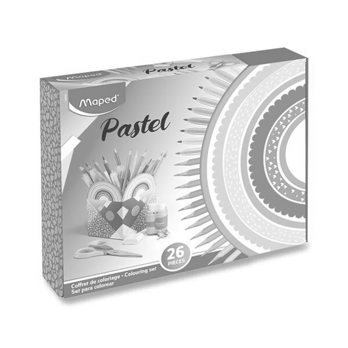 Główne zdjęcie produktu Výtvarný kufřík Maped Pastel 26 ks