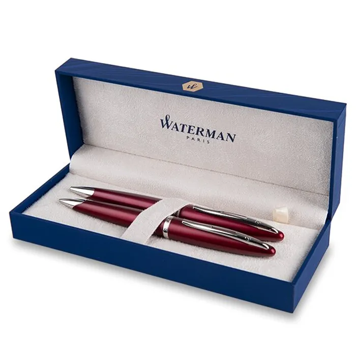 Główne zdjęcie produktu Waterman Carene Garnet Red ST sada kuličková tužka a mechanická tužka