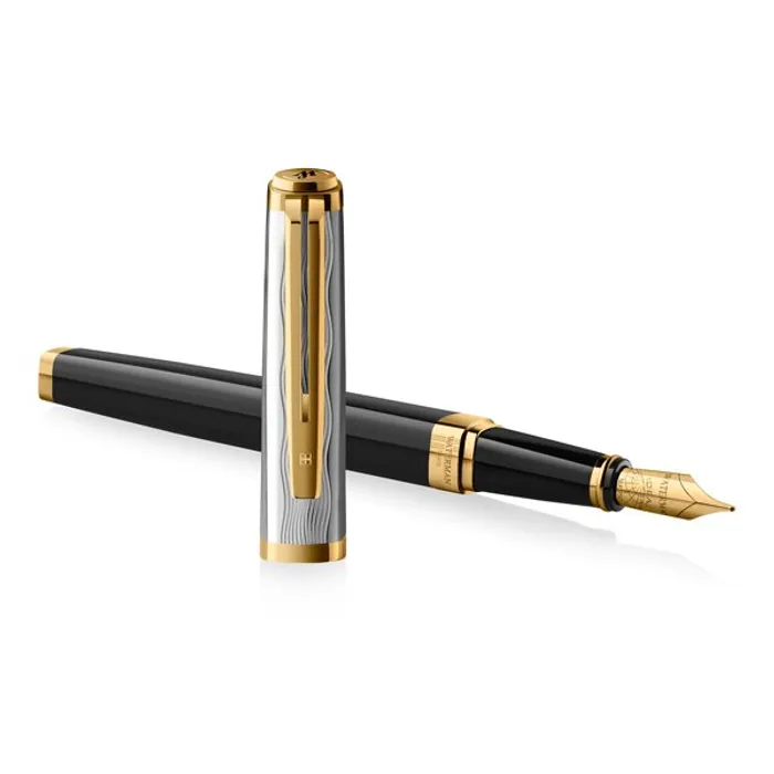 Główne zdjęcie produktu Waterman Exception Reflections of Paris SE DLX Black GT plnicí pero hrot M