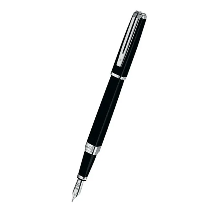 Główne zdjęcie produktu Waterman Exception Slim Black Lacquer ST hrot F