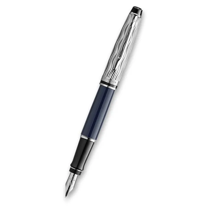 Główne zdjęcie produktu Waterman Expert Made in France DLX Blue CT plnicí pero hrot F