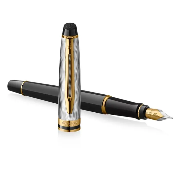 Główne zdjęcie produktu Waterman Expert Reflections of Paris SE DLX Black GT plnicí pero, hrot M