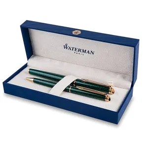 Waterman Hémisphere Marble II Green zestaw pióra kulkowego i długopisu