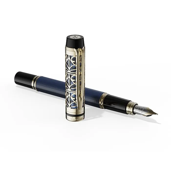 Główne zdjęcie produktu Waterman Man24 Blue LE plnicí pero hrot F
