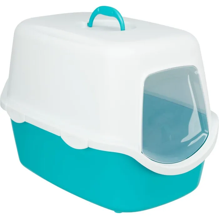 Główne zdjęcie produktu WC VICO kryté s dvířky, bez filtru 56 x 40 x 40 cm, tyrkysová/bílá
