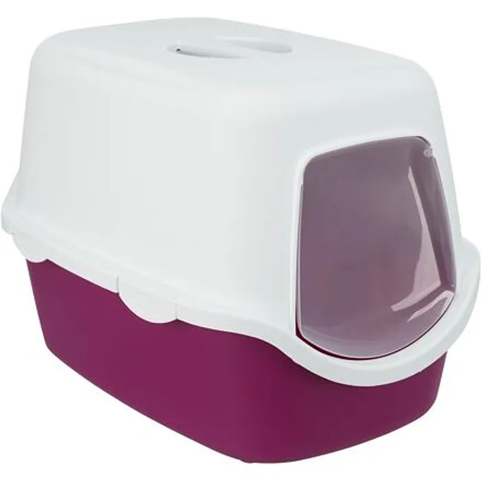 Główne zdjęcie produktu WC VICO kryté s dvířky, bez filtru 56 x 40 x 40 cm, vínová/bílá