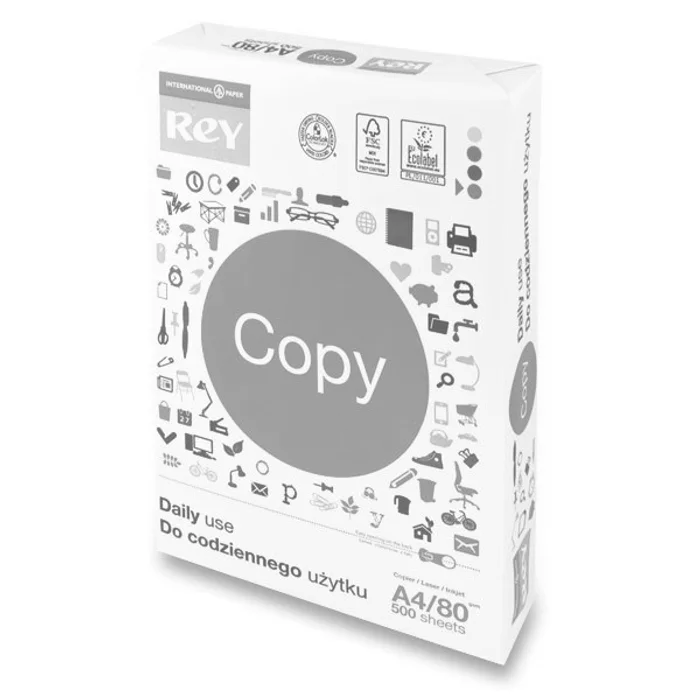 Główne zdjęcie produktu Xerografický papír Rey Copy Paper A4, 5 x 500 listů