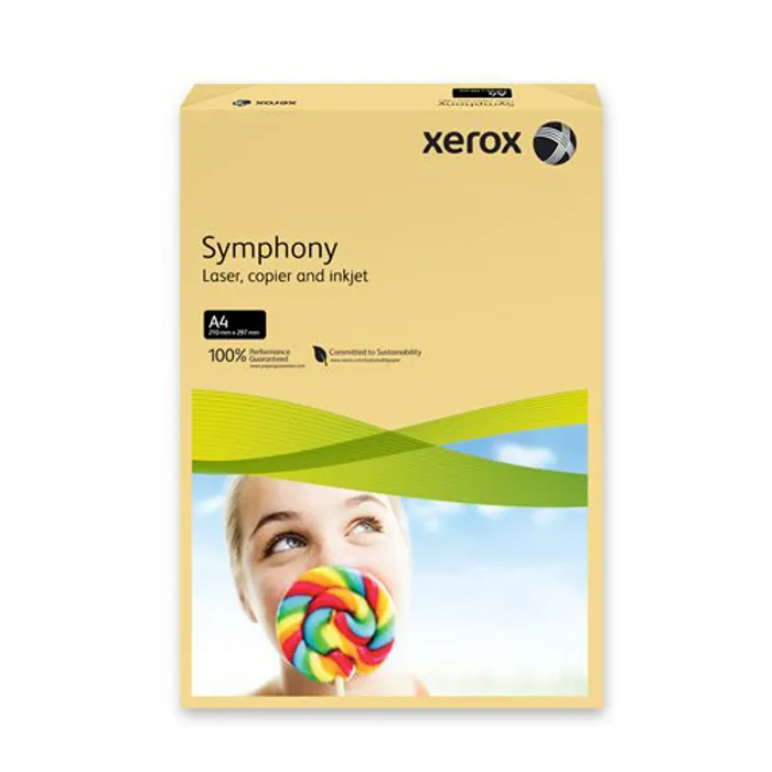 Główne zdjęcie produktu Xerografický papír "Symphony", krémová, A4, 160g, XEROX