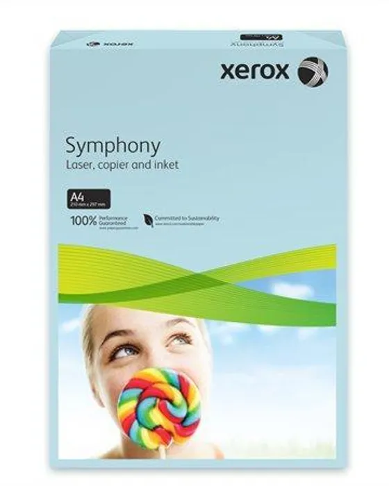Główne zdjęcie produktu Xerografický papír "Symphony", modrá, A4, 80g, XEROX