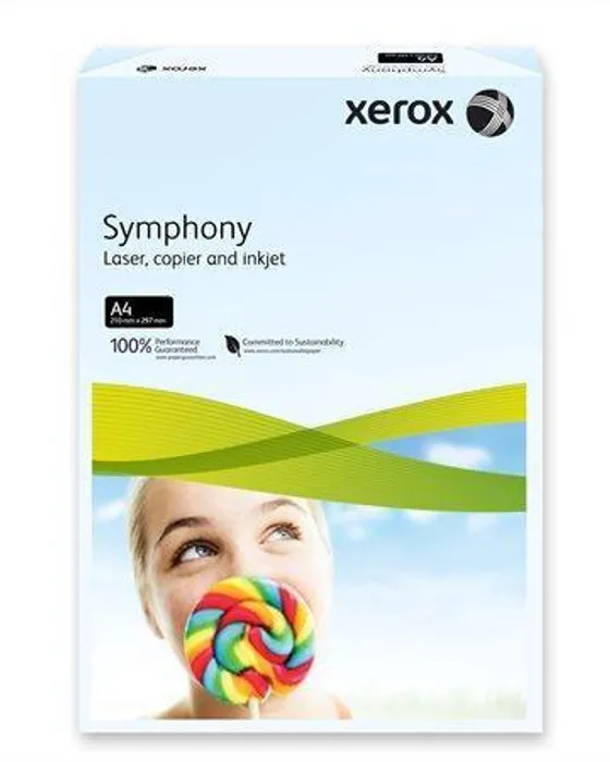 Główne zdjęcie produktu Xerografický papír "Symphony", světle modrá, A4, 160g, XEROX