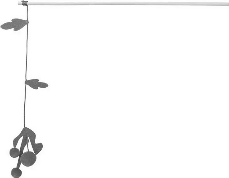Główne zdjęcie produktu Xmas vánoční prut pro kočky 48 cm, se jmelím, chrastící, dřevo/polyester