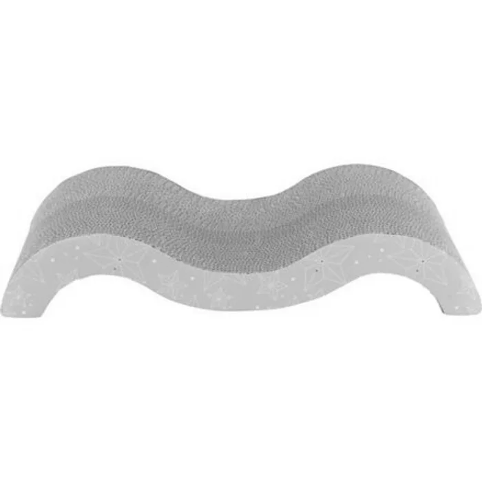 Główne zdjęcie produktu Xmas WAVE - vánoční škrabací vlna, s catnipem, 50 x 9 x 23 cm, karton, béžová/zlatá