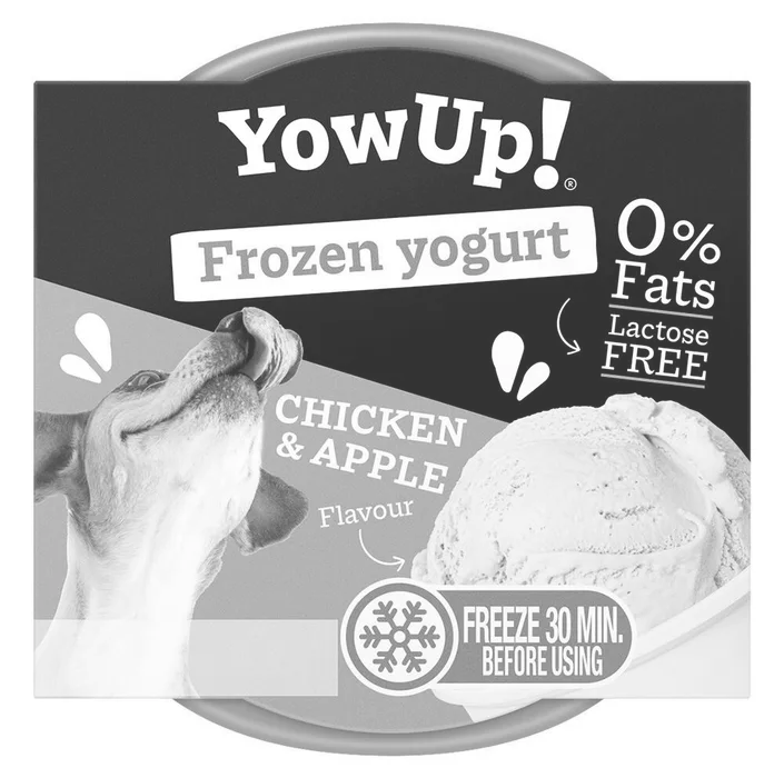 Główne zdjęcie produktu YOWUP Frozen Yoghurt - zmrzlinový jogurt s příchutí kuřete a jablka 110 g