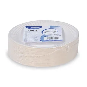 Talerz papierowy biały średnica 15cm RECY [100 szt]