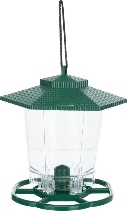 Główne zdjęcie produktu Zahradní závěsné automatické krmítko 6 otvorů 300ml/17cm