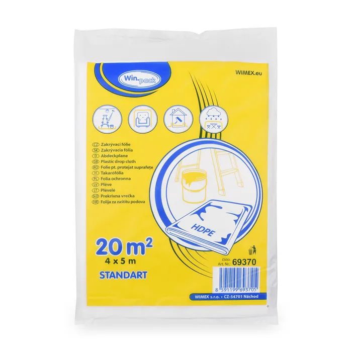 Główne zdjęcie produktu Zakrývací fólie 4 x 5 m [1 ks]