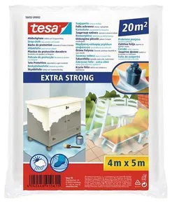 Folia kryjąca „Extra Strong 56652”, bardzo mocna, 5 m x 4 m, TESA