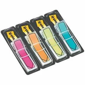 Zakładki do książek z magazynkiem, 5x20 kartek, 11,9x43,2 mm, kształt strzałki, mieszane kolory, 3M POSTIT