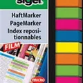 Następne zdjęcie produktu Zakładki do książek, karty 10x40, 6x50 mm SIGEL Mikro, mix kolorów