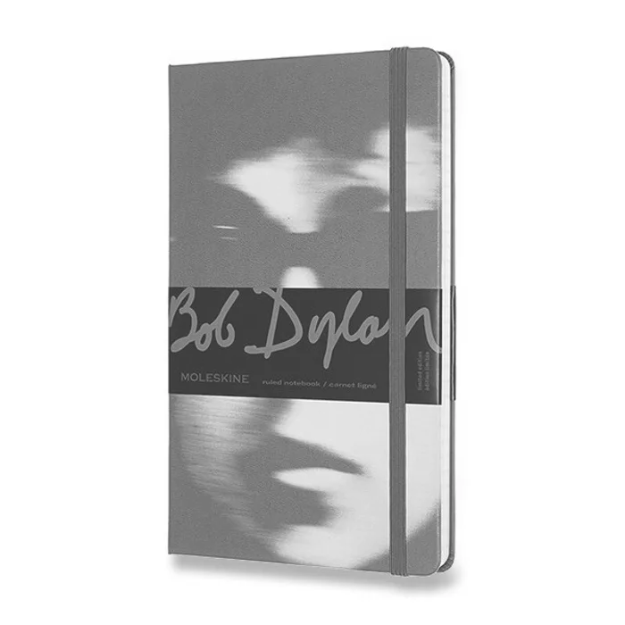Główne zdjęcie produktu Zápisník Moleskine Bob Dylan - tvrdé desky L, linkovaný, zelený