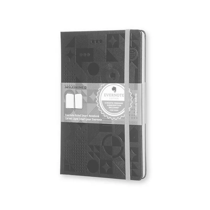 Główne zdjęcie produktu Zápisník Moleskine Evernote - tvrdé desky L, linkovaný, černý