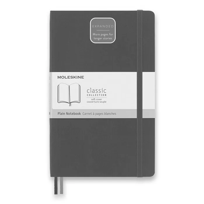 Główne zdjęcie produktu Zápisník Moleskine Expanded - měkké desky modrý