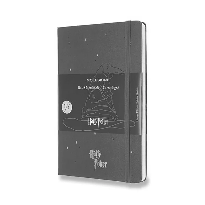 Główne zdjęcie produktu Zápisník Moleskine Harry Potter - tvrdé desky L, linkovaný, Book 1, olivově zelený
