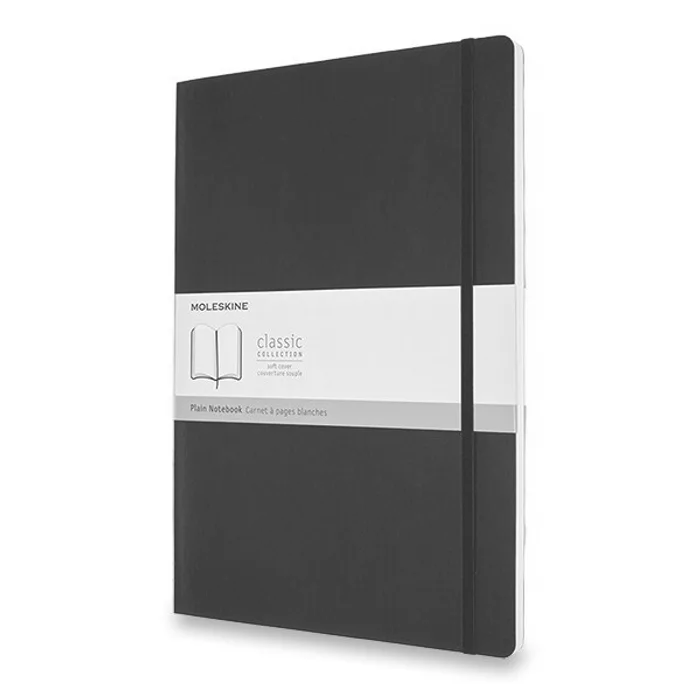 Główne zdjęcie produktu Zápisník Moleskine - měkké desky A4, čistý, černý