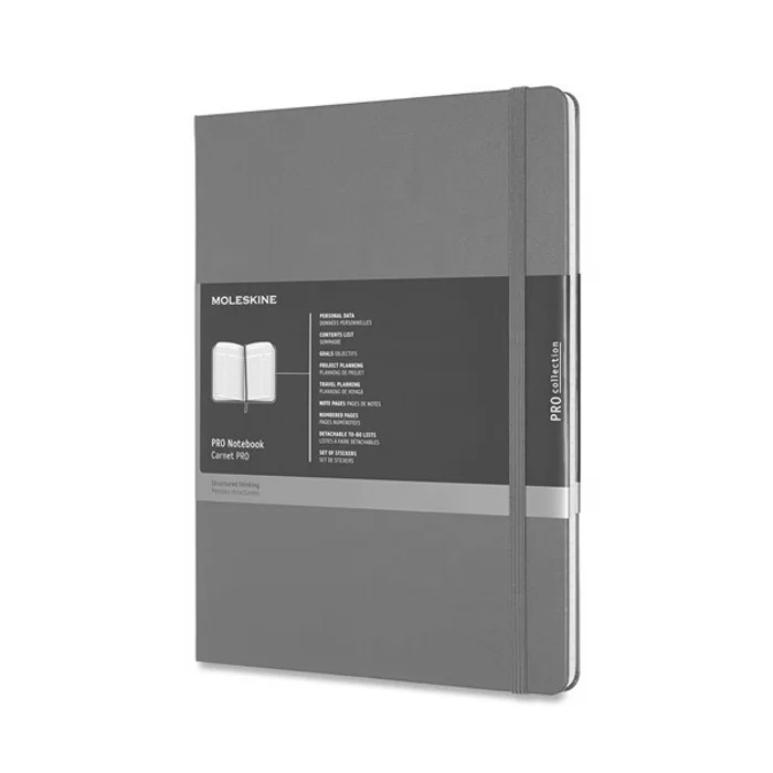 Główne zdjęcie produktu Zápisník Moleskine Professional - tvrdé desky XL, výběr barev tm. zelený