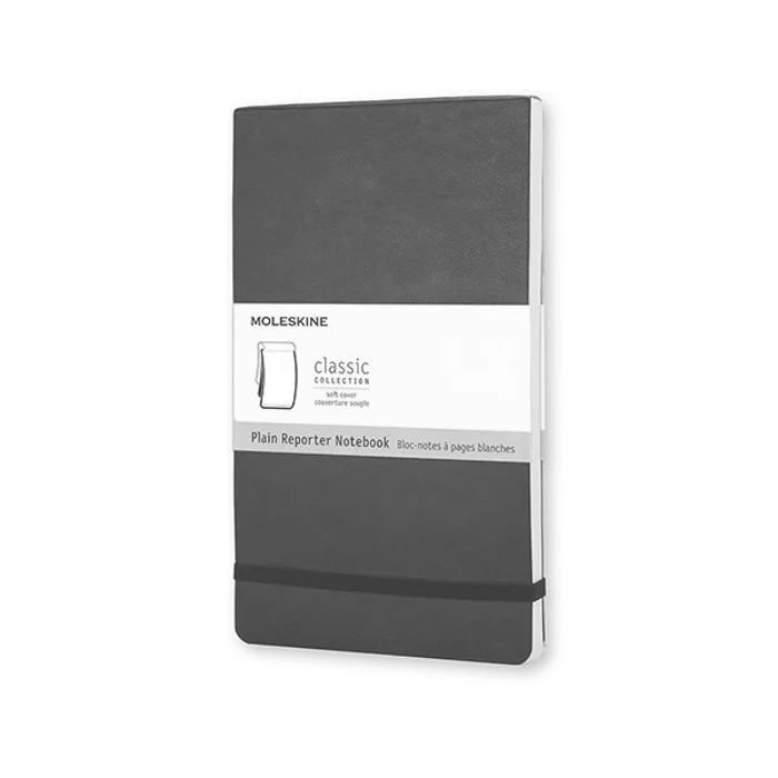 Główne zdjęcie produktu Zápisník Moleskine Reporter - měkké desky S, čistý, černý