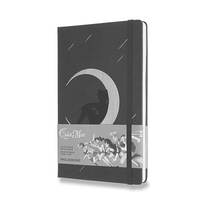 Główne zdjęcie produktu Zápisník Moleskine Sailor Moon - tvrdé desky L, linkovaný, modrý