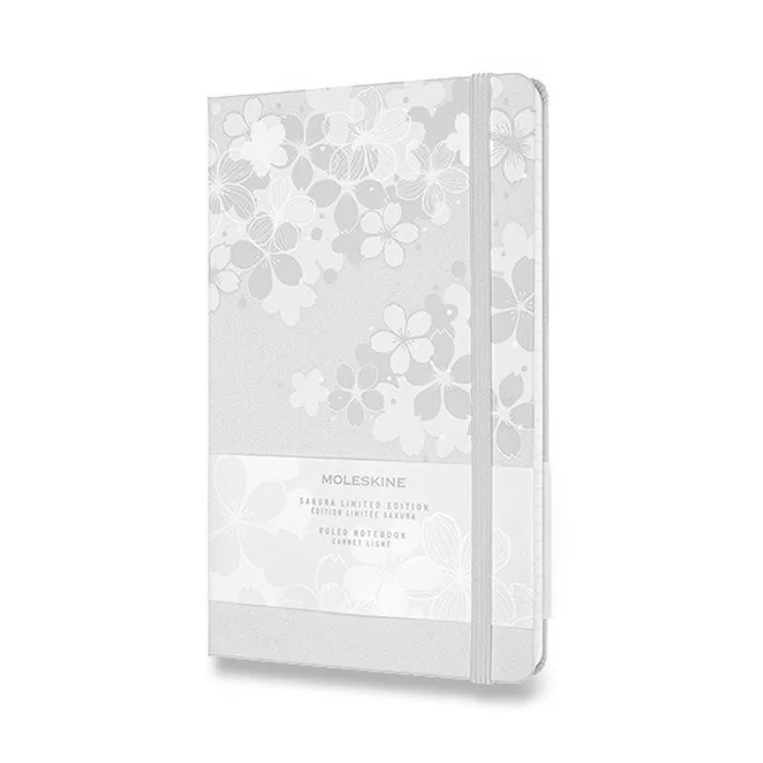 Główne zdjęcie produktu Zápisník Moleskine Sakura - tvrdé desky L, linkovaný, růžový