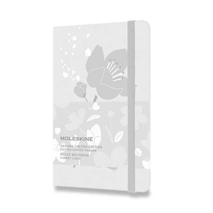 Główne zdjęcie produktu Zápisník Moleskine Sakura - tvrdé desky S, linkovaný, růžový