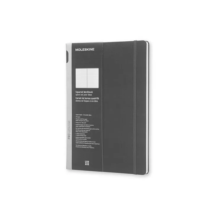 Główne zdjęcie produktu Zápisník Moleskine Workbook - tvrdé desky A4, čtverečkovaný, černý