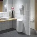 Następne zdjęcie produktu Dozownik do papieru toaletowego mini Jumbo T-Box Mini TORK biały T2 [1 szt.]