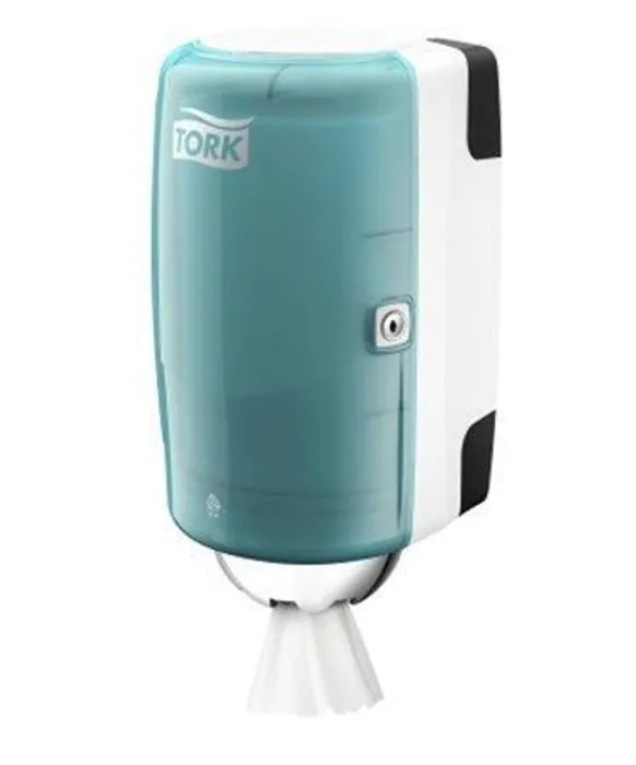 Główne zdjęcie produktu Zásobník na papírové ručníky v mini roli TORK 658000 tyrkys M1 [1 ks]