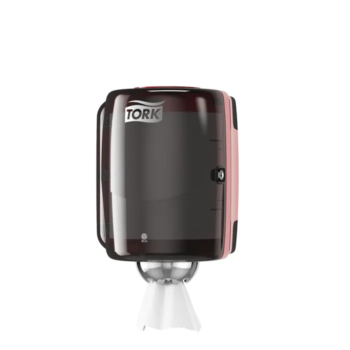 Główne zdjęcie produktu Zásobník na papírové ručníky v roli M-Box TORK 659008 červeno-černý M2 [1 ks]
