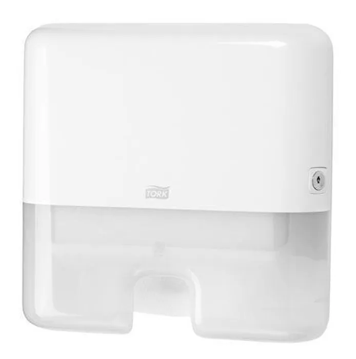 Główne zdjęcie produktu Zásobník na papírové skládané ručníky TORK 552100 Xpress Box Mini bílý H2 [1 ks]