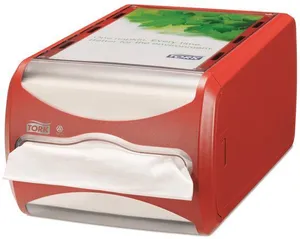 Dozownik do serwetek „Xpressnap”, czerwony, system N4, 14,5x19,1x30,7 mm, TORK