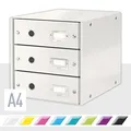 Pudełko z szufladami Leitz Click & Store z 3 szufladami, biały