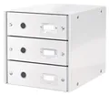 Pudełko z szufladami Leitz Click & Store z 3 szufladami, biały
