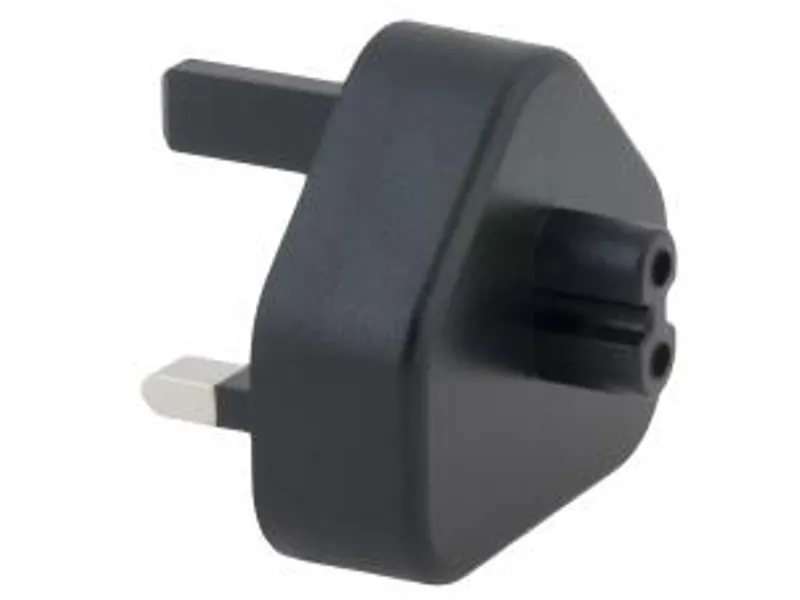 Główne zdjęcie produktu Zásuvkový konektor Typ G (UK) pro USB-C nabíječky, černá