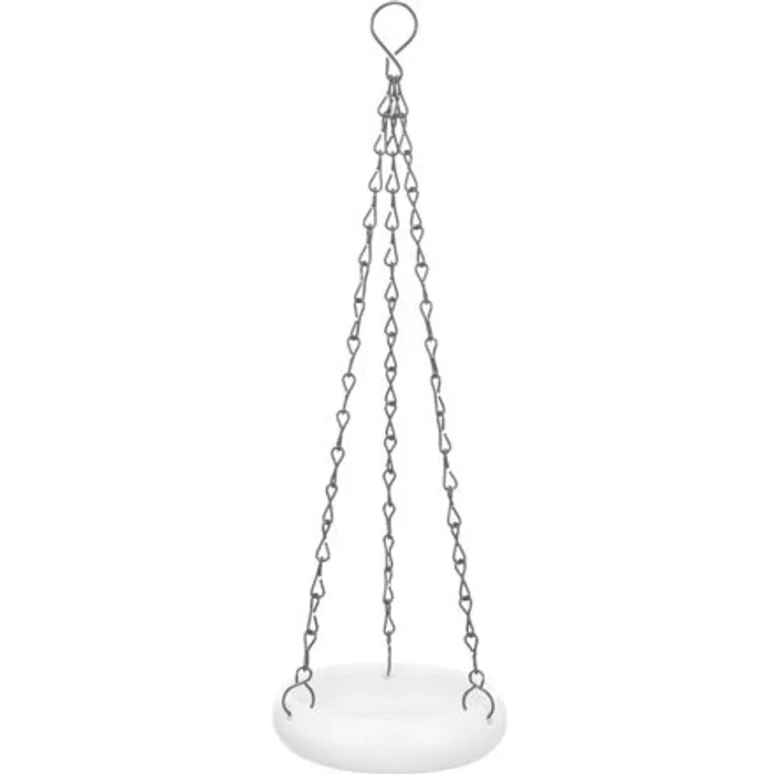 Główne zdjęcie produktu Závěsná keramická miska exteriérová, 100 ml/o 12 cm, bílá