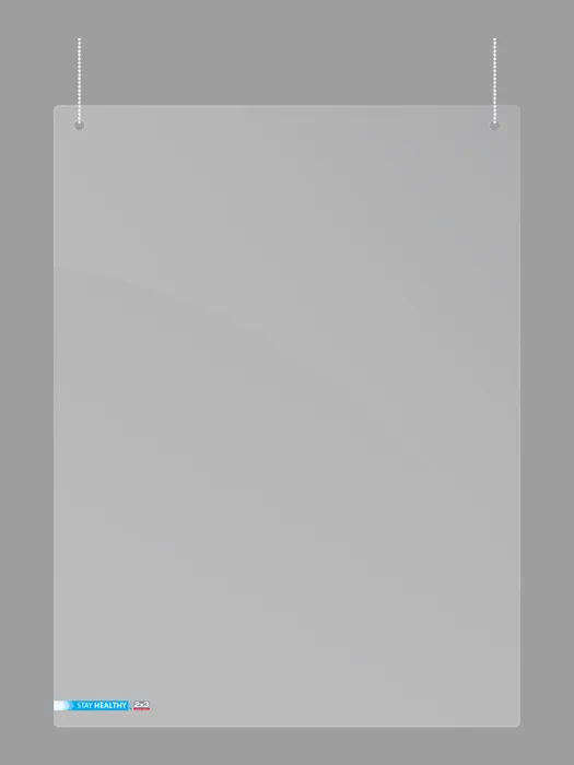 Główne zdjęcie produktu Závěsná ochranná plexi stěna 120 x 90 cm