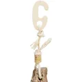 Następne zdjęcie produktu Wisząca naturalna zabawka dla papug, mahoń/muszla, 26 cm